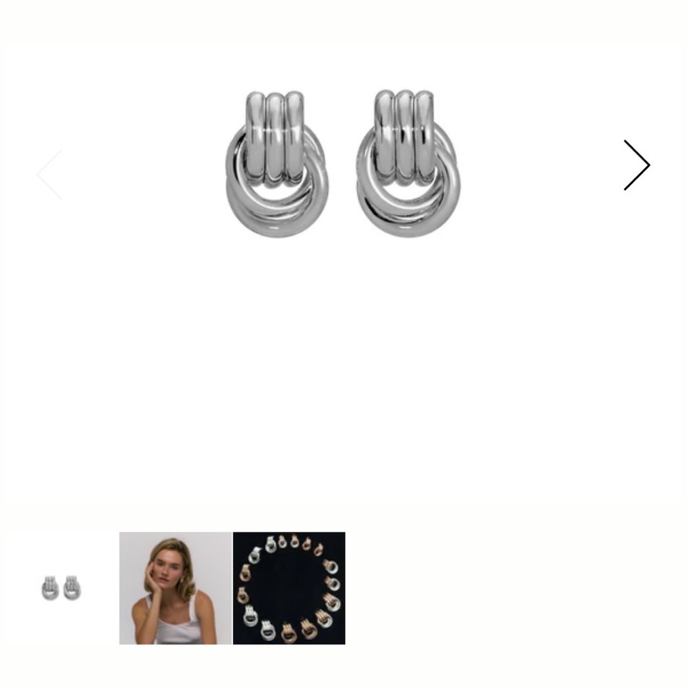 Heaven Mayhem - Baby Knot Earrings - silver